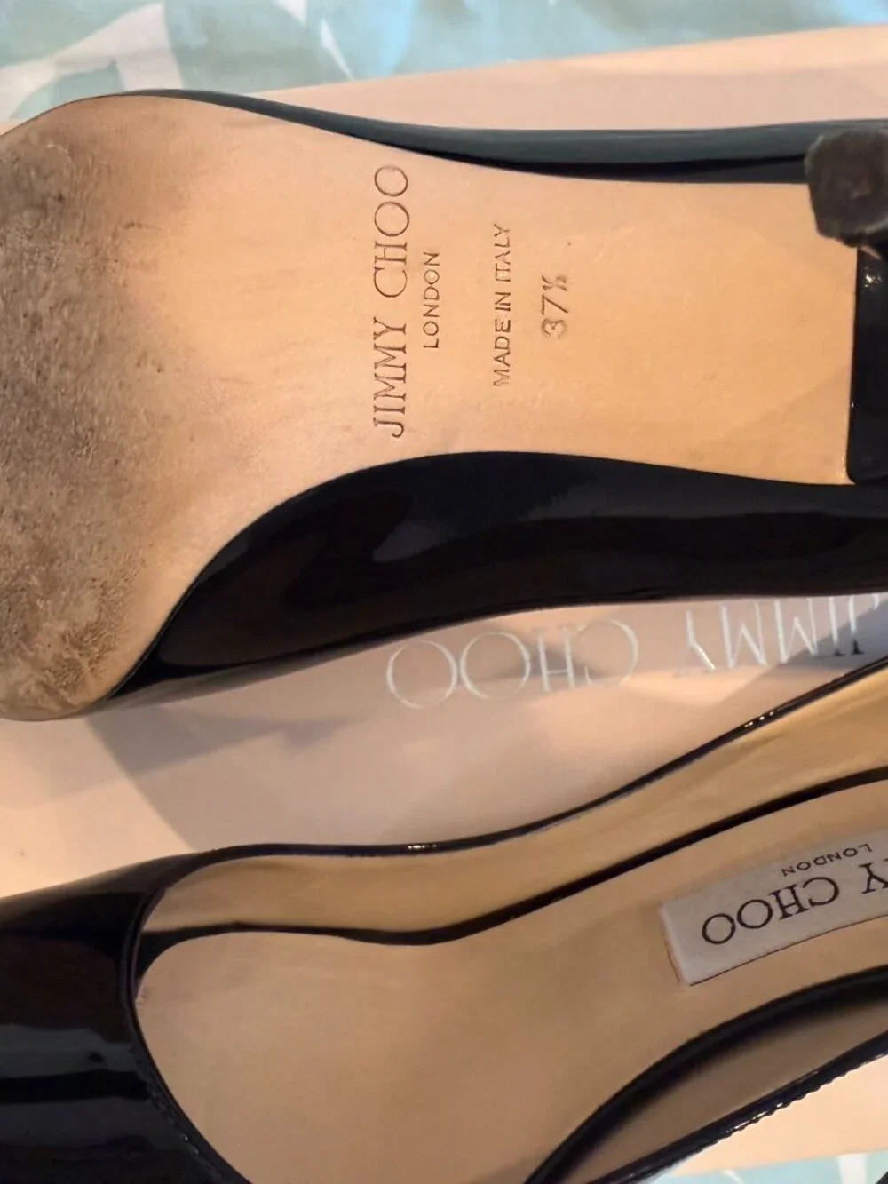 JImmy Choo Alina Pat Shoes Size 37.5 - Picture 7 of 9